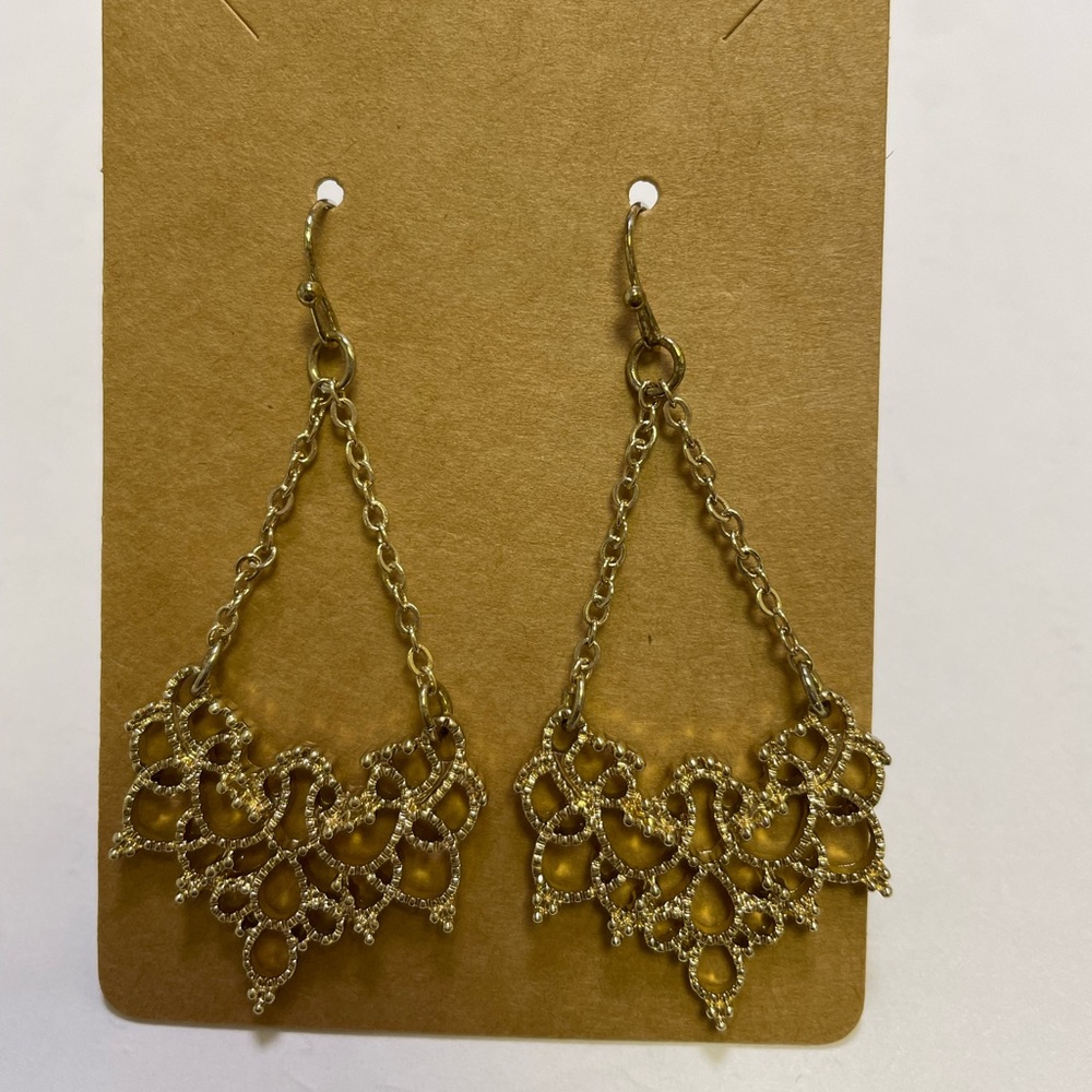 Express gold chandelier earrings